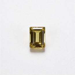 IGI Certified Laboratory Grown Yellow Sapphire | 3.84 Carat Rectangular Step Cut | Elegant Yellow Gemstone-Saleh Sallom