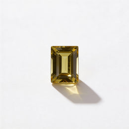 IGI Certified Laboratory Grown Yellow Sapphire | 3.84 Carat Rectangular Step Cut | Elegant Yellow Gemstone-Saleh Sallom