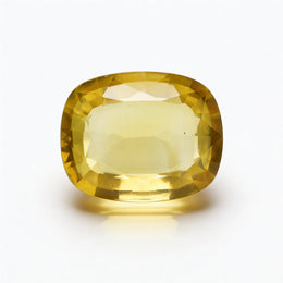 IGI Certified Laboratory Grown Yellow Sapphire | 32.67 Carat Cushion Mixed Cut | Exceptional Luxury Statement Gemstone-Saleh Sallom