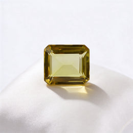 IGI Certified Laboratory Grown Yellow Sapphire | 20.92 Carat Emerald Cut | Premium Vivid Yellow Gemstone-Saleh Sallom