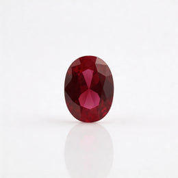 IGI Certified Laboratory Grown Ruby | 6.70 Carat Oval Brilliant Cut | Premium Red Gemstone-Saleh Sallom