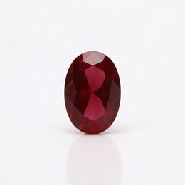 IGI Certified Laboratory Grown Ruby | 7.02 Carat Oval Brilliant Cut | Premium Red Gemstone-Saleh Sallom