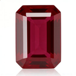 IGI Certified Laboratory Grown Ruby | 13.59 Carat Emerald Cut | Premium Red Statement Gemstone-Saleh Sallom