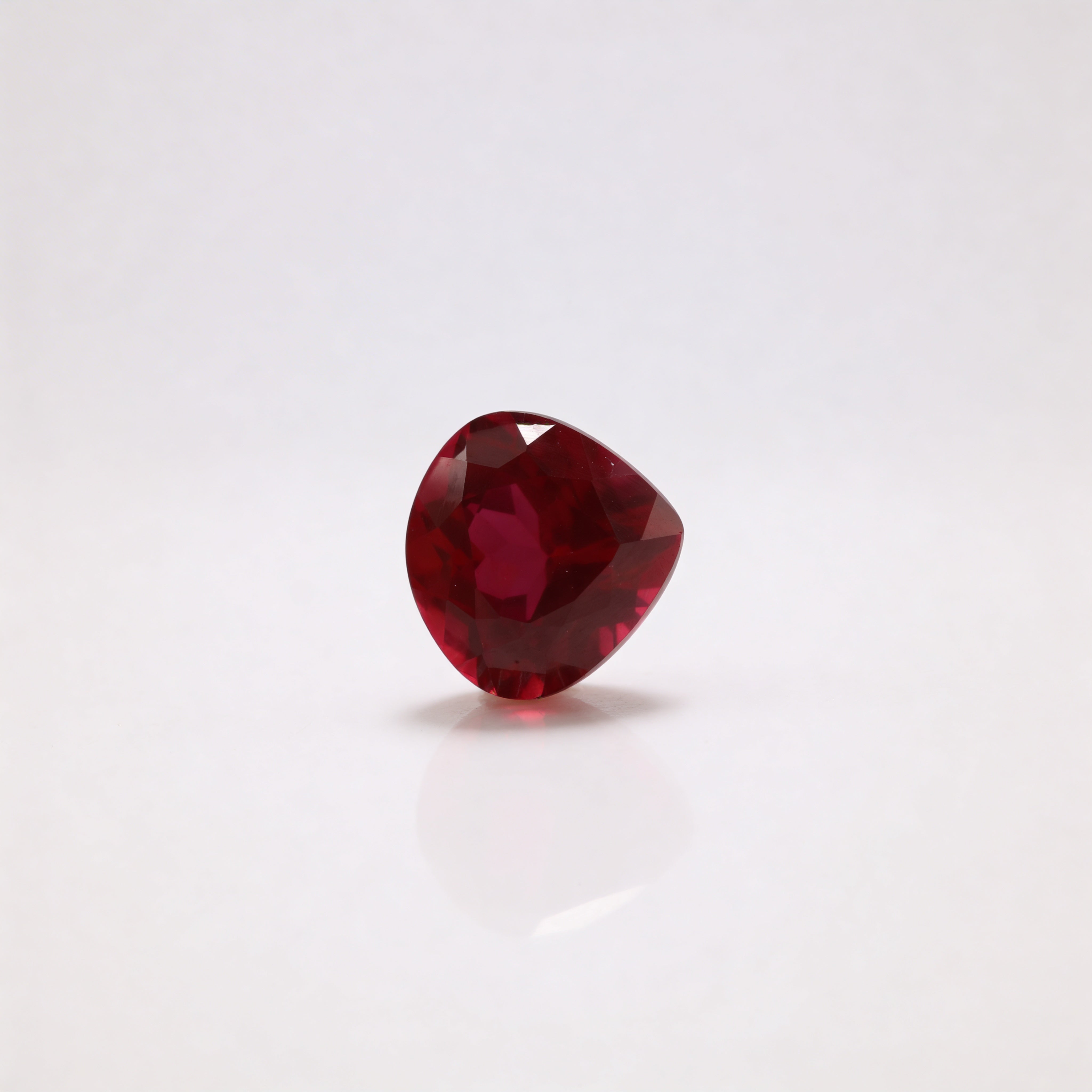 IGI Certified Laboratory Grown Ruby | 11.47 Carat Pear Mixed Cut | Premium Red Statement Gemstone-Saleh Sallom Main image