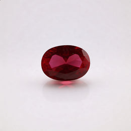 IGI Certified Laboratory Grown Ruby | 7.12 Carat Oval Brilliant Cut | Premium Red Statement Gem-Saleh Sallom
