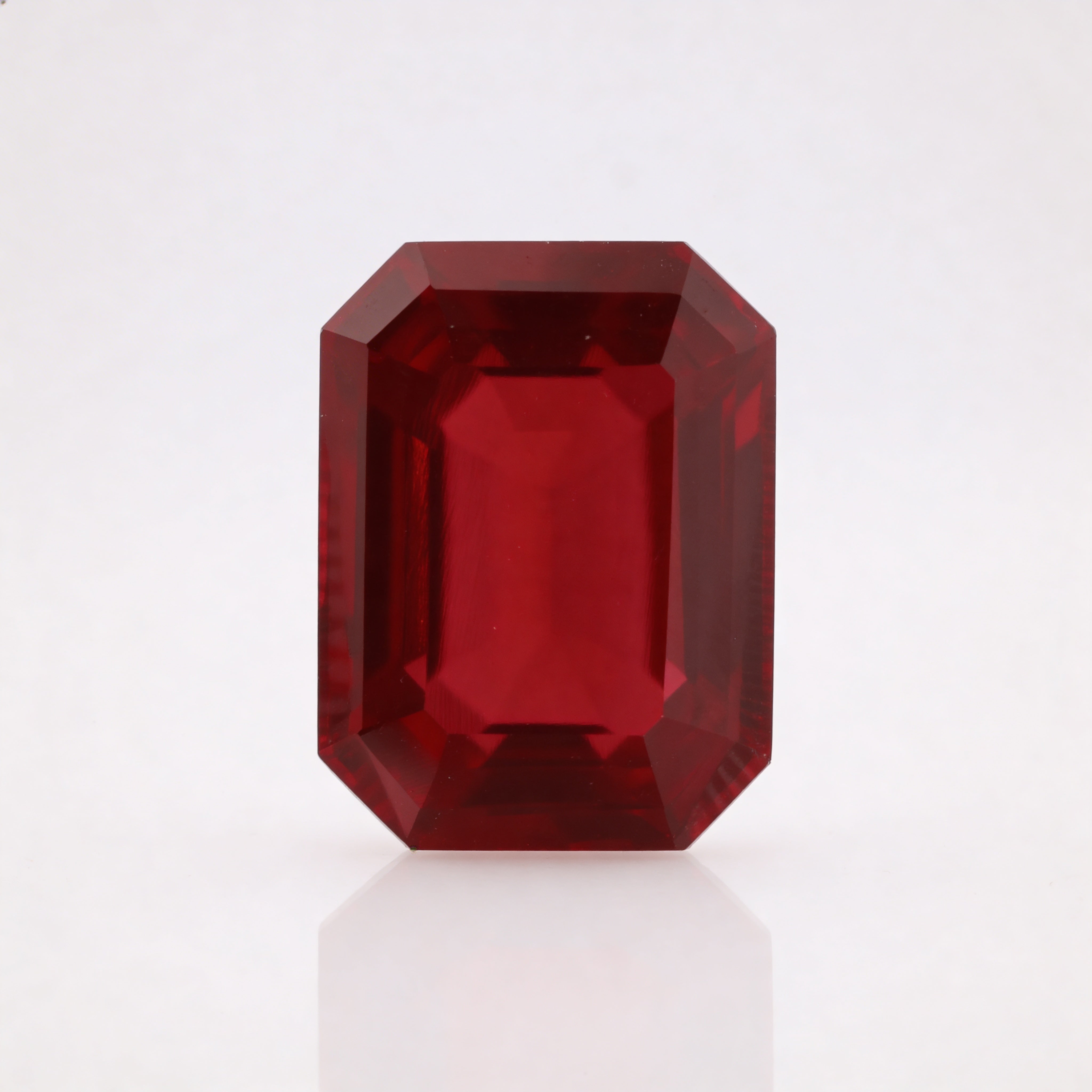 IGI Certified Laboratory Grown Ruby | 30.89 Carat Emerald Cut | Exceptional Collector Statement Gem-Saleh Sallom Main image