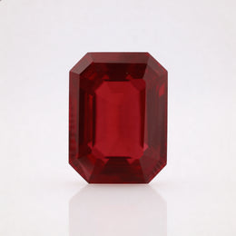 IGI Certified Laboratory Grown Ruby | 30.89 Carat Emerald Cut | Exceptional Collector Statement Gem-Saleh Sallom