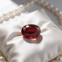 IGI Certified Laboratory Grown Ruby | 10.82 Carat Oval Cut | Vivid Red-Saleh Sallom