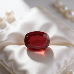 IGI Certified Laboratory Grown Ruby | 30.55 Carat Oval Cut | Vivid Red-Saleh Sallom