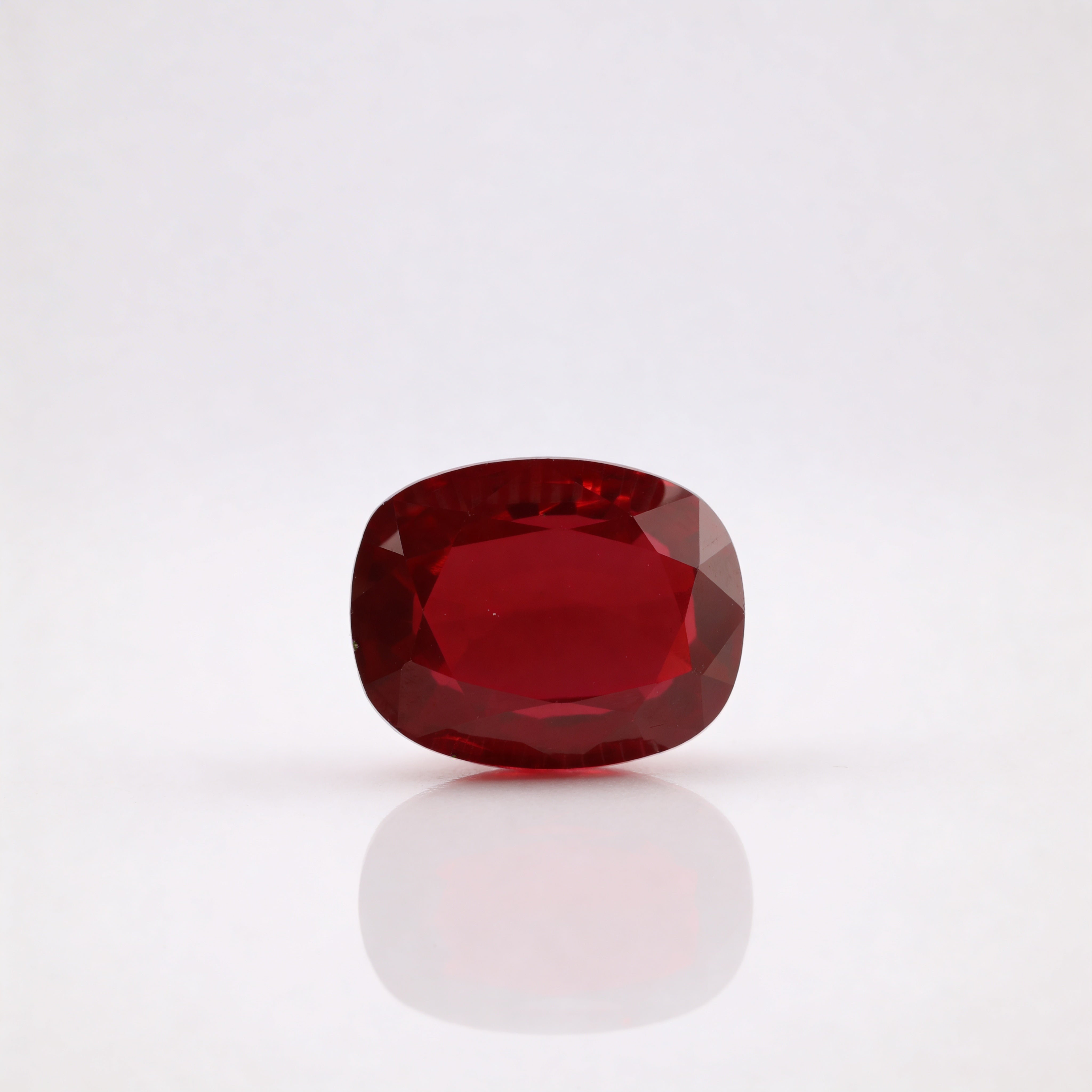 IGI Certified Laboratory Grown Ruby | 30.55 Carat Oval Cut | Vivid Red-Saleh Sallom Main image