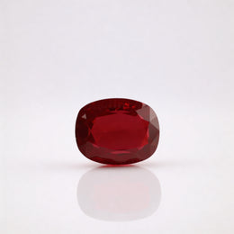 IGI Certified Laboratory Grown Ruby | 30.55 Carat Oval Cut | Vivid Red-Saleh Sallom