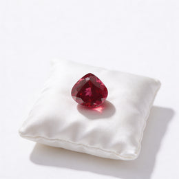 IGI Certified Laboratory Grown Ruby | 8.06 Carat Pear Cut | Purplish Red-Saleh Sallom