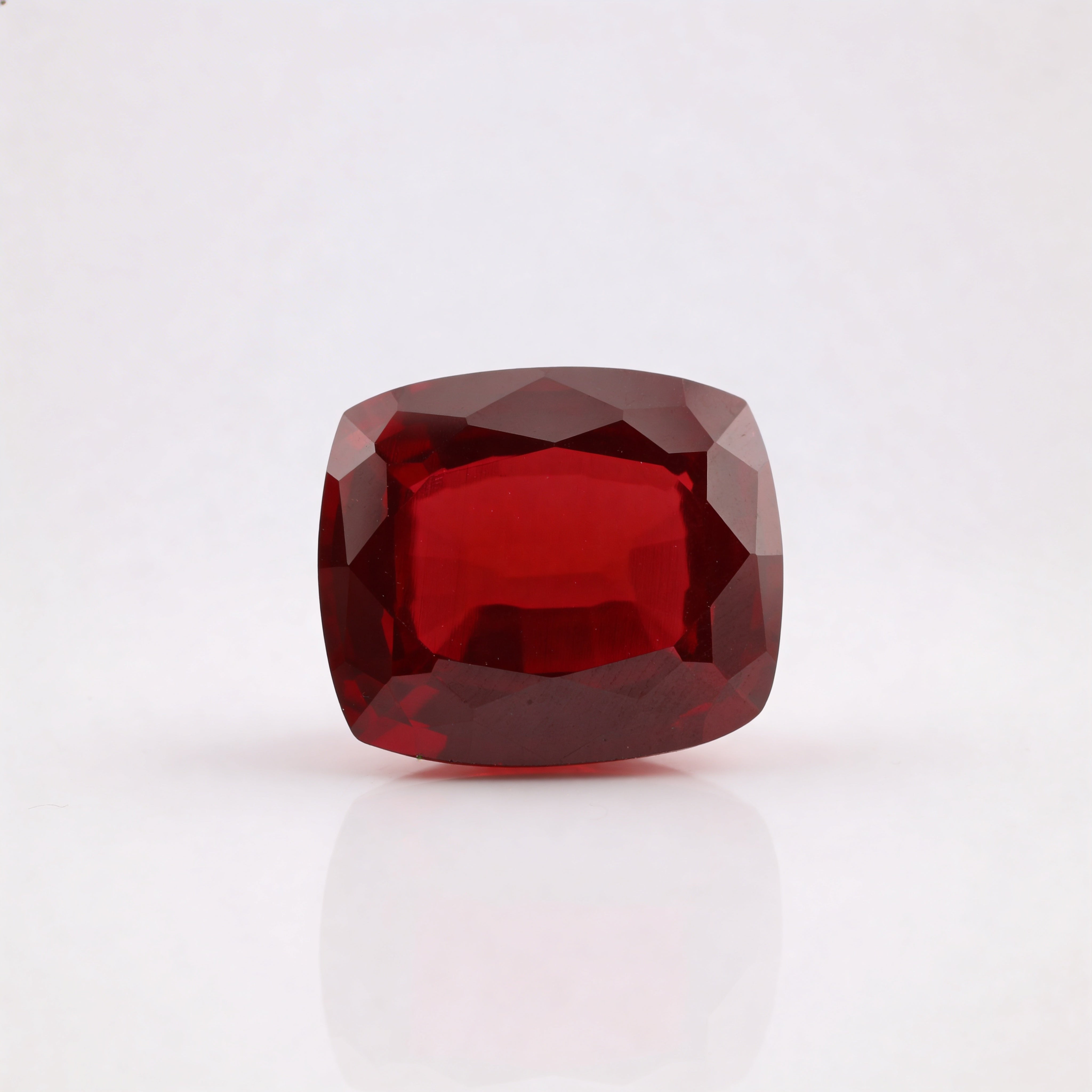 IGI Certified Laboratory Grown Ruby | 53.60 Carat Cushion Mixed Cut | Exceptional Collector Gem-Saleh Sallom Main image