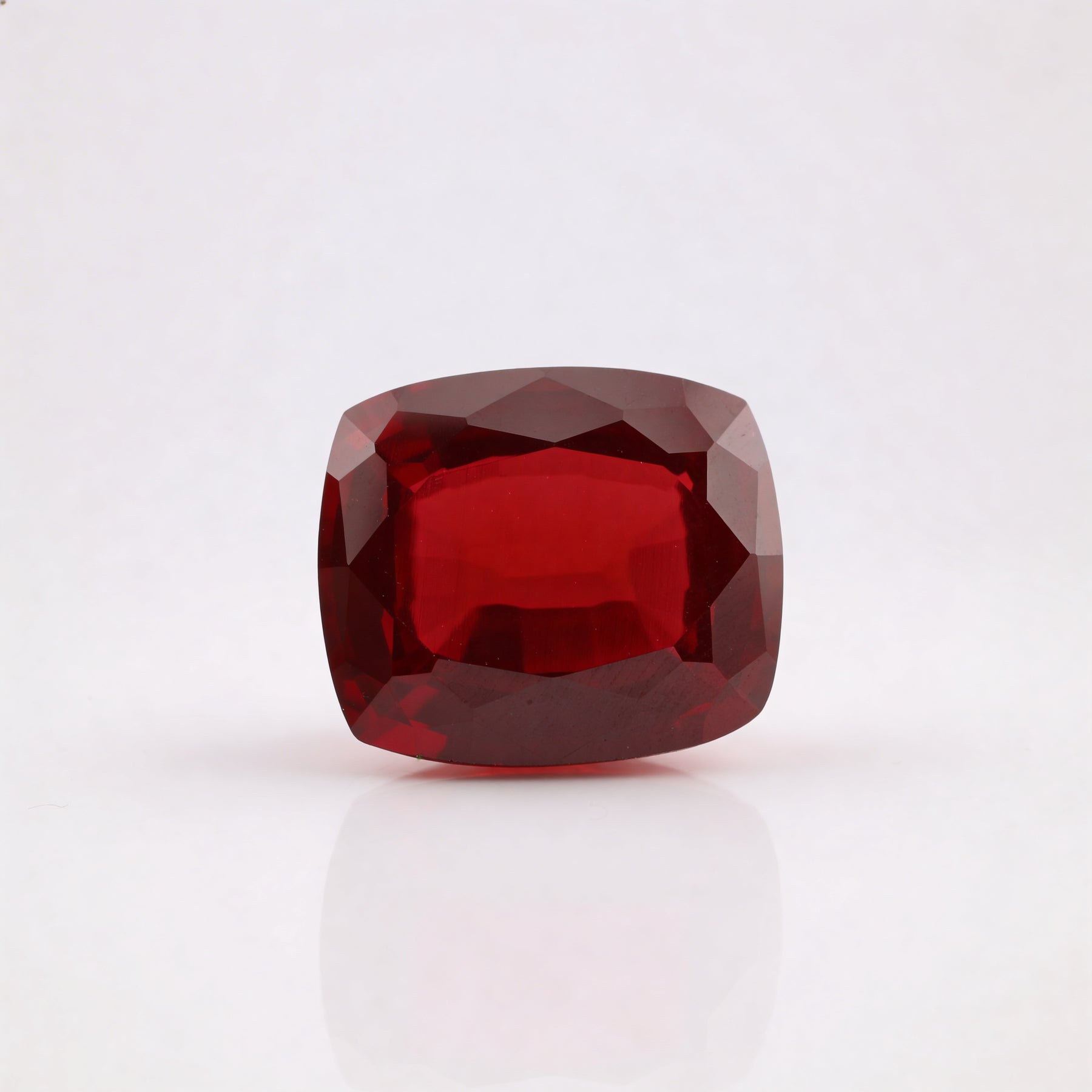 IGI Certified Laboratory Grown Ruby | 53.60 Carat Cushion Mixed Cut | Exceptional Collector Gem-Saleh Sallom