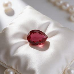 IGI Certified Laboratory Grown Ruby | 1.60 Carat Round Brilliant Cut | Purplish Red Fine Gem-Saleh Sallom