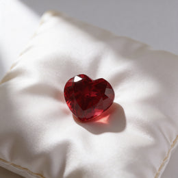 IGI Certified Laboratory Grown Ruby | 11.67 Carat Heart Mixed Cut | Purplish Red Masterpiece-Saleh Sallom
