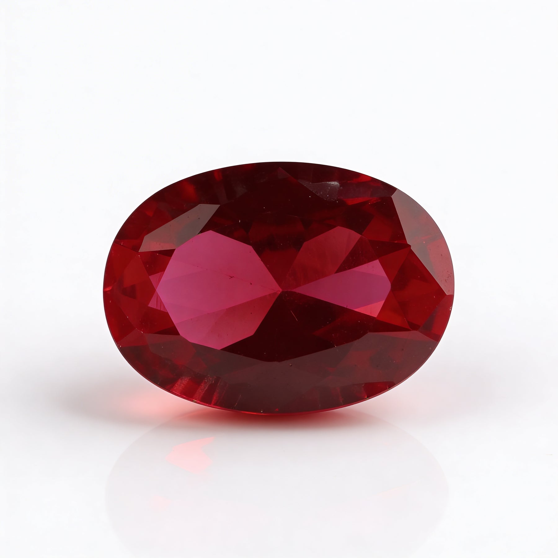 IGI Certified Laboratory Grown Ruby | 6.88 Carat Oval Brilliant Cut | Purplish Red Premium Gemstone-Saleh Sallom