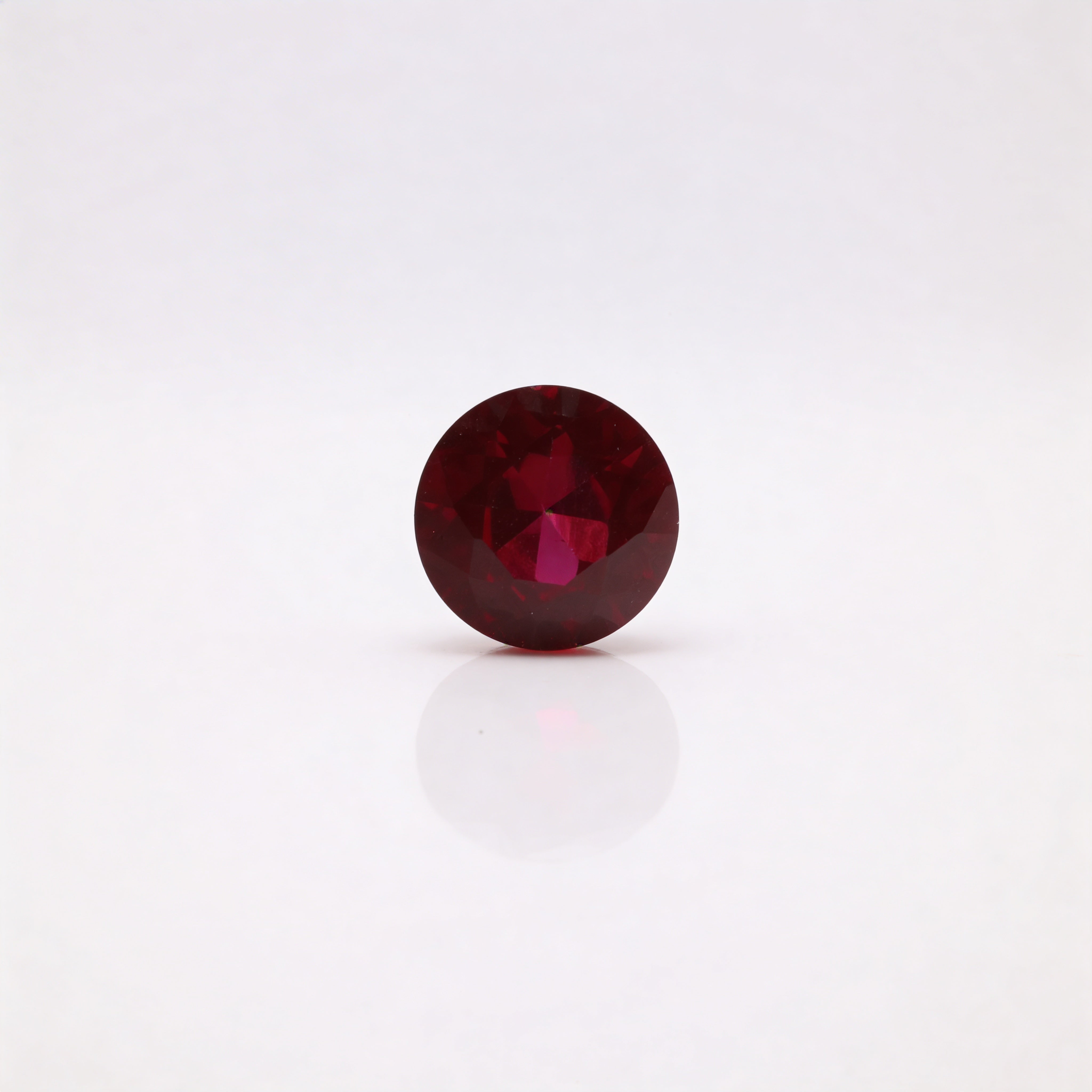 IGI Certified Laboratory Grown Ruby | 0.96 Carat Round Brilliant Cut ...