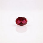 IGI Certified Laboratory Grown Ruby | 7.01 Carat Oval Brilliant Cut | Purplish Red Luxury Gemstone