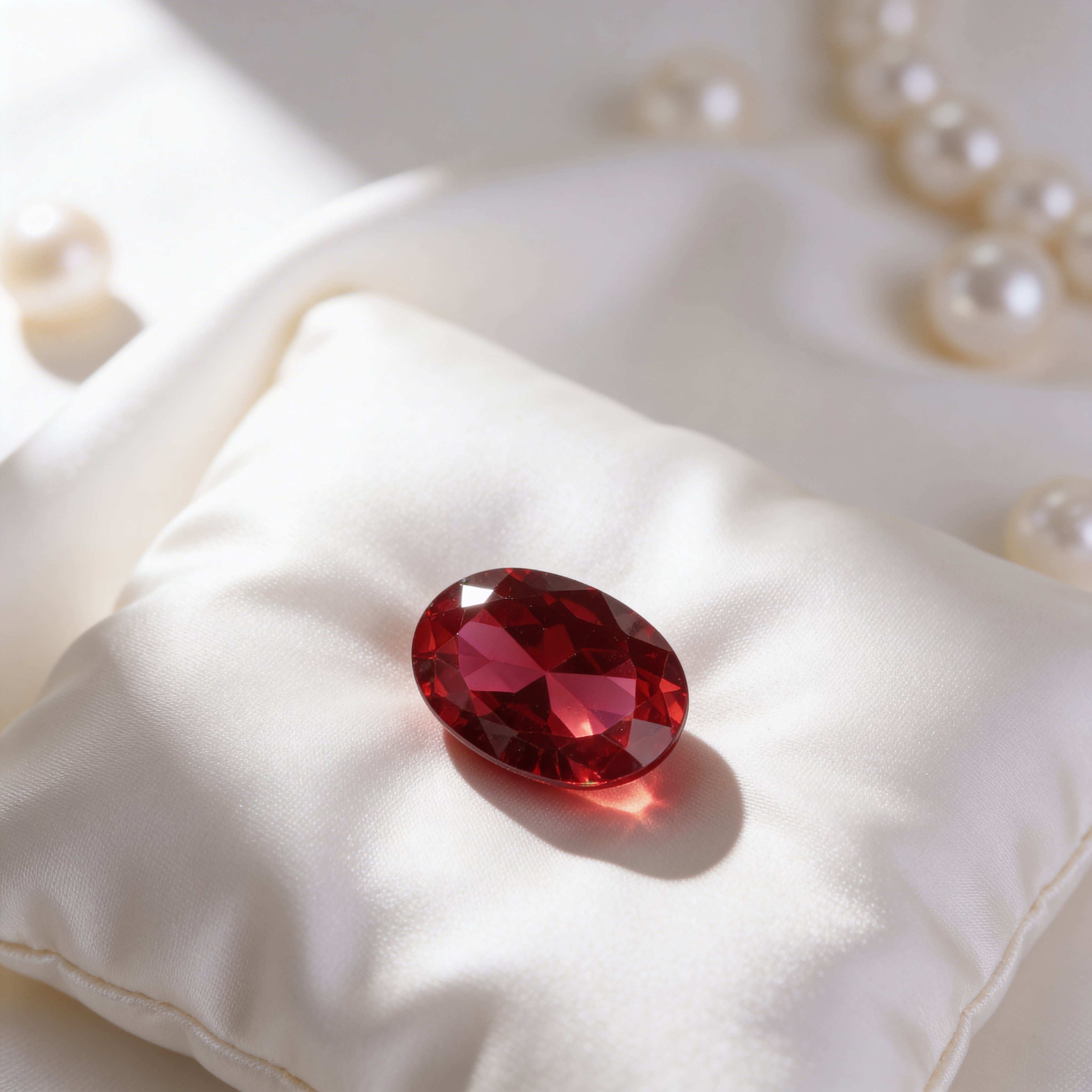 IGI Certified Laboratory Grown Ruby | 7.01 Carat Oval Brilliant Cut | Purplish Red Luxury Gemstone