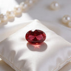 IGI Certified Laboratory Grown Ruby | 7.01 Carat Oval Brilliant Cut | Purplish Red Luxury Gemstone