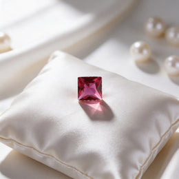IGI Certified Laboratory Grown Ruby | 1.22 Carat Princess Cut | Purplish Red Ruby-Saleh Sallom