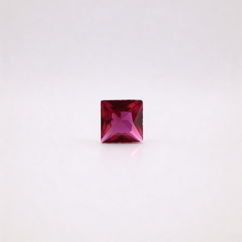 IGI Certified Laboratory Grown Ruby | 1.22 Carat Princess Cut | Purplish Red Ruby