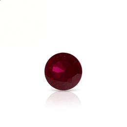 IGI Certified Laboratory Grown Ruby | 1.58 Carat Round Brilliant Cut | Purplish Red Ruby-Saleh Sallom