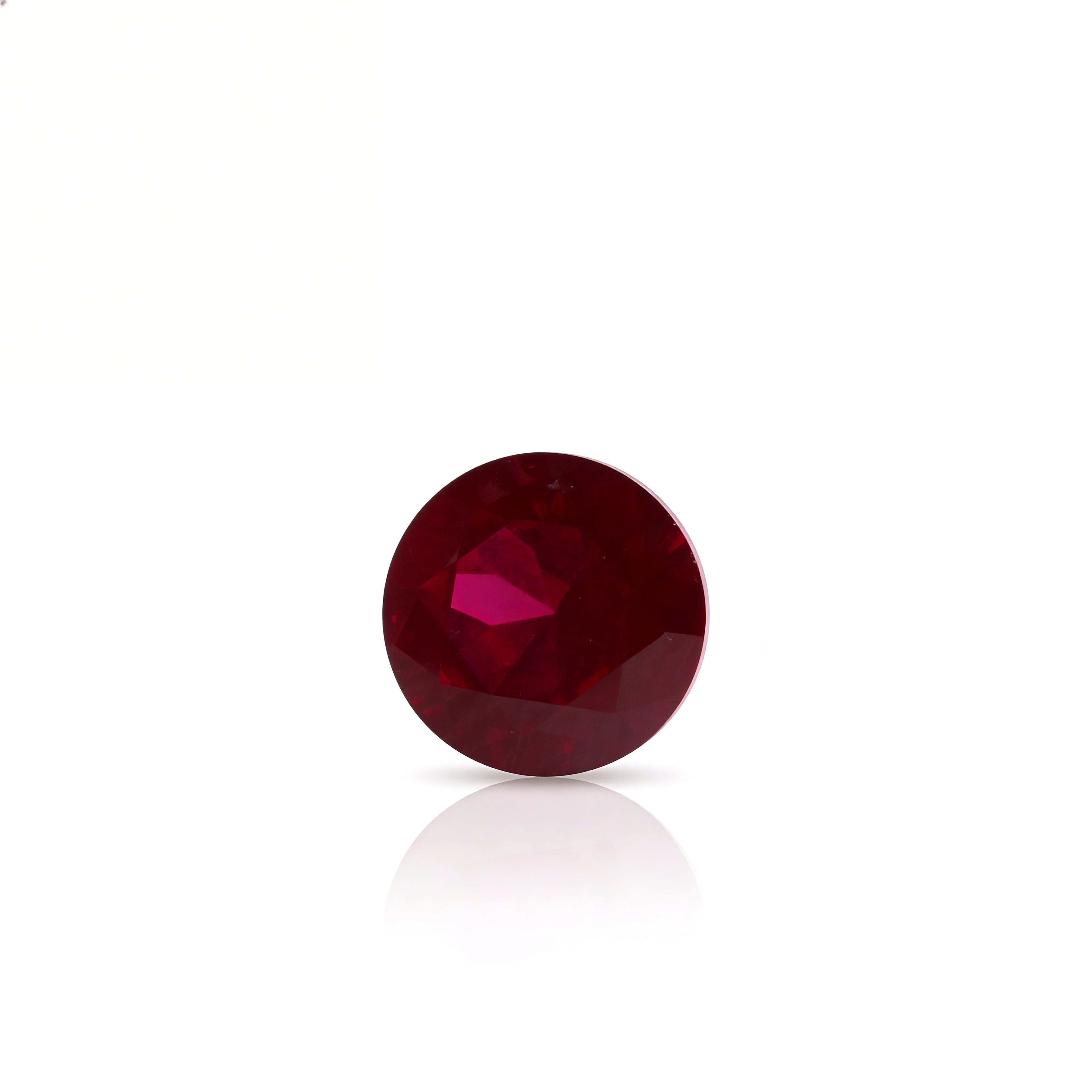 IGI Certified Laboratory Grown Ruby | 1.58 Carat Round Brilliant Cut | Purplish Red Ruby