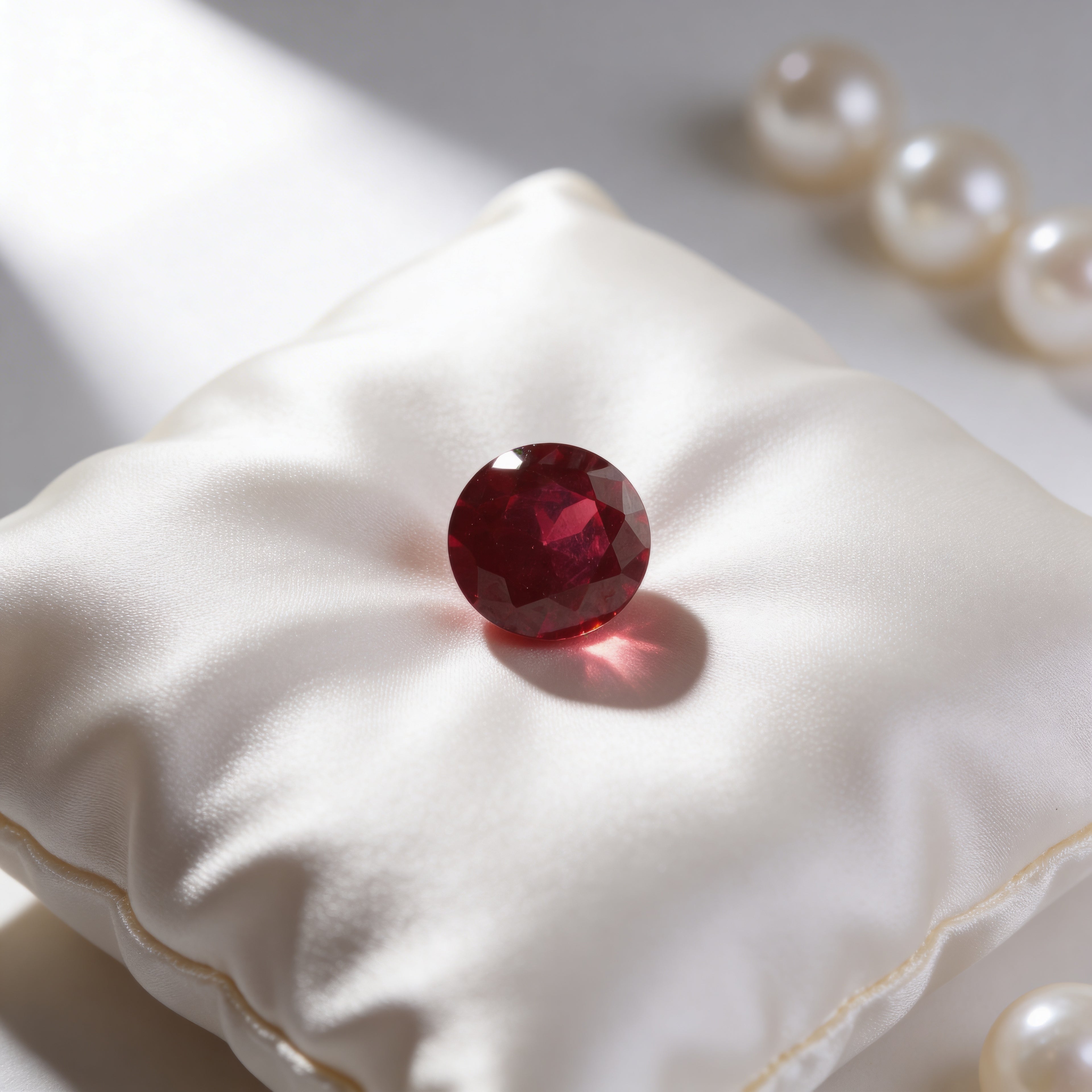 IGI Certified Laboratory Grown Ruby | 1.51 Carat Round Brilliant Cut | Purplish Red Ruby