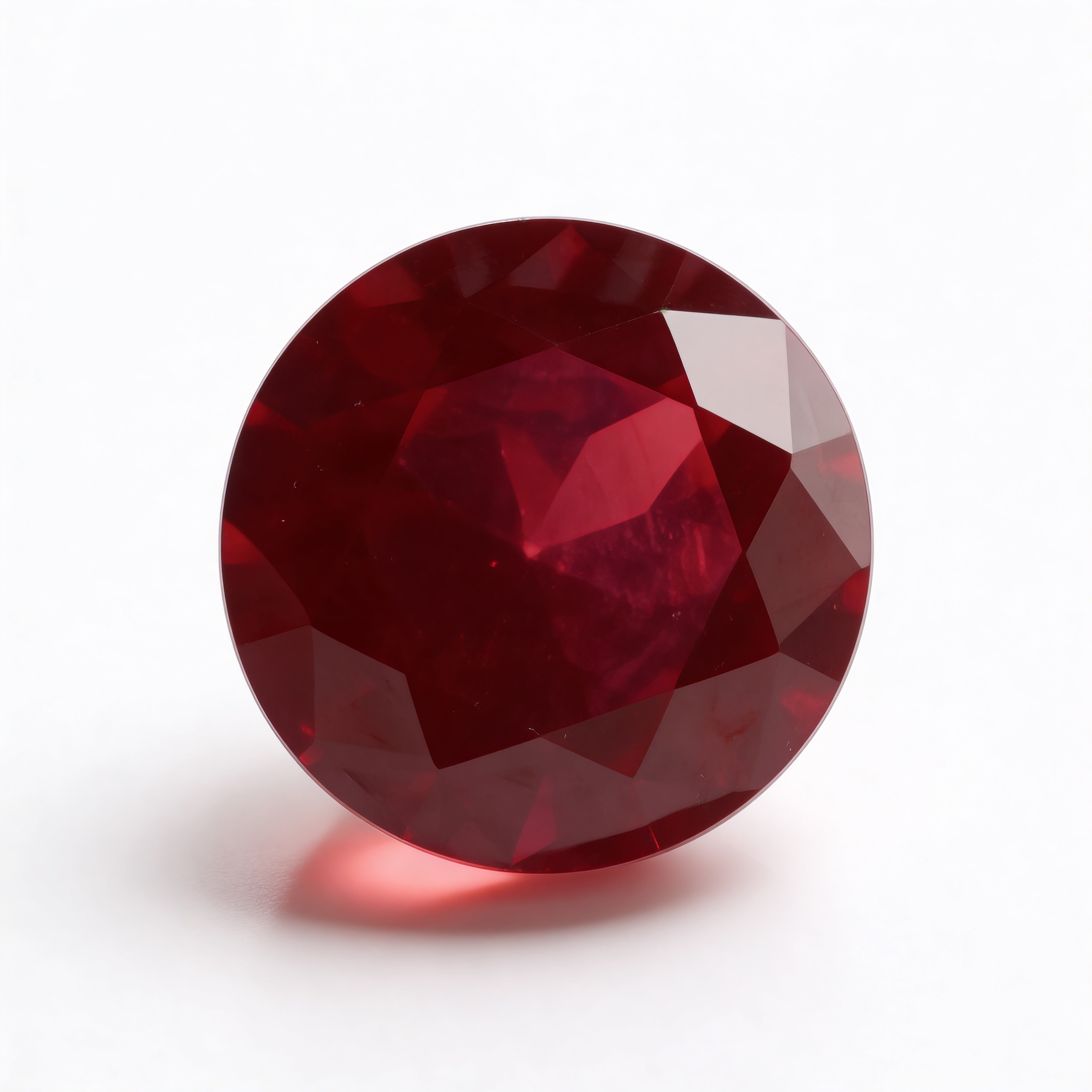 IGI Certified Laboratory Grown Ruby | 1.51 Carat Round Brilliant Cut | Purplish Red Ruby Main image