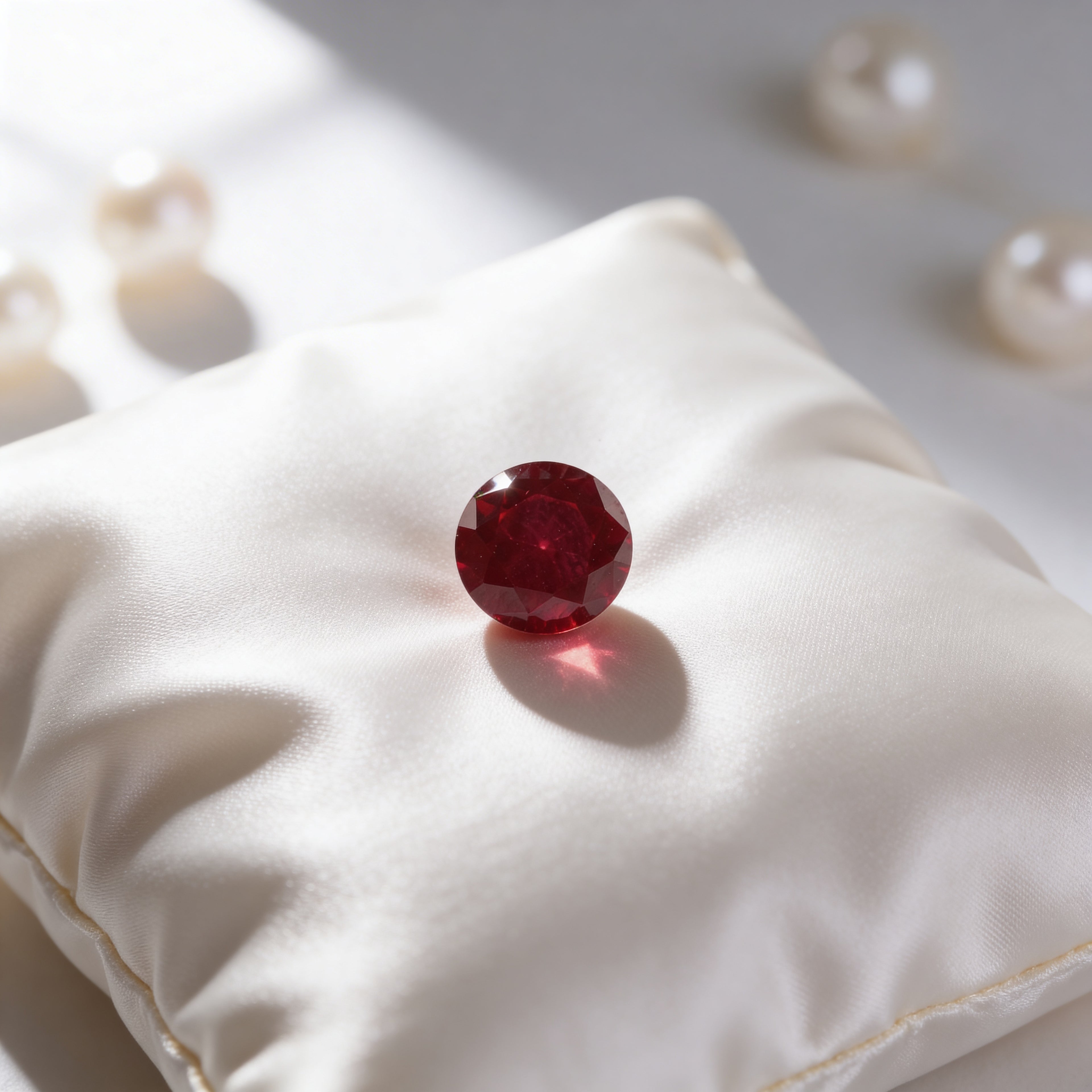 IGI Certified Laboratory Grown Ruby | 2.30 Carats Round Brilliant Cut | Purplish Red Ruby-Saleh Sallom