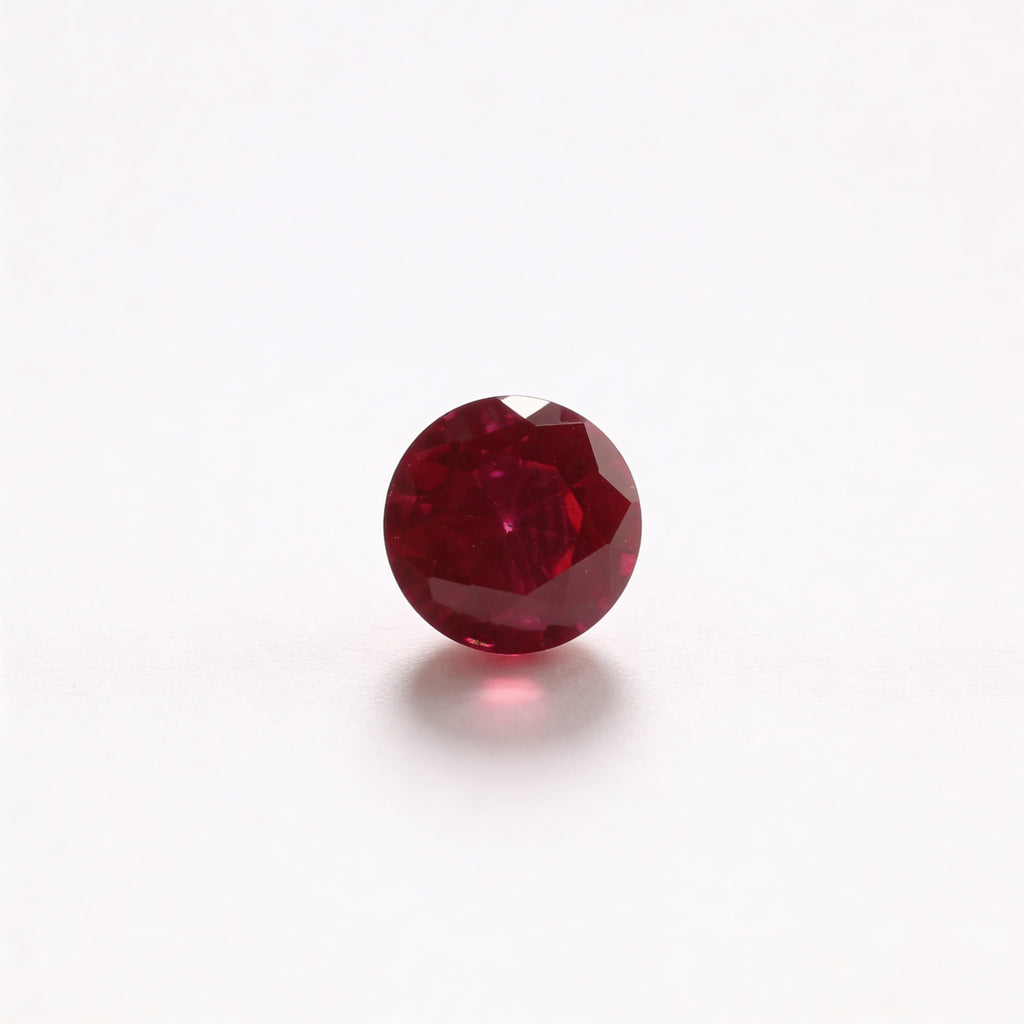 IGI Certified Laboratory Grown Ruby | 1.65 Carat Round Brilliant Cut | Purplish Red Ruby-Saleh Sallom