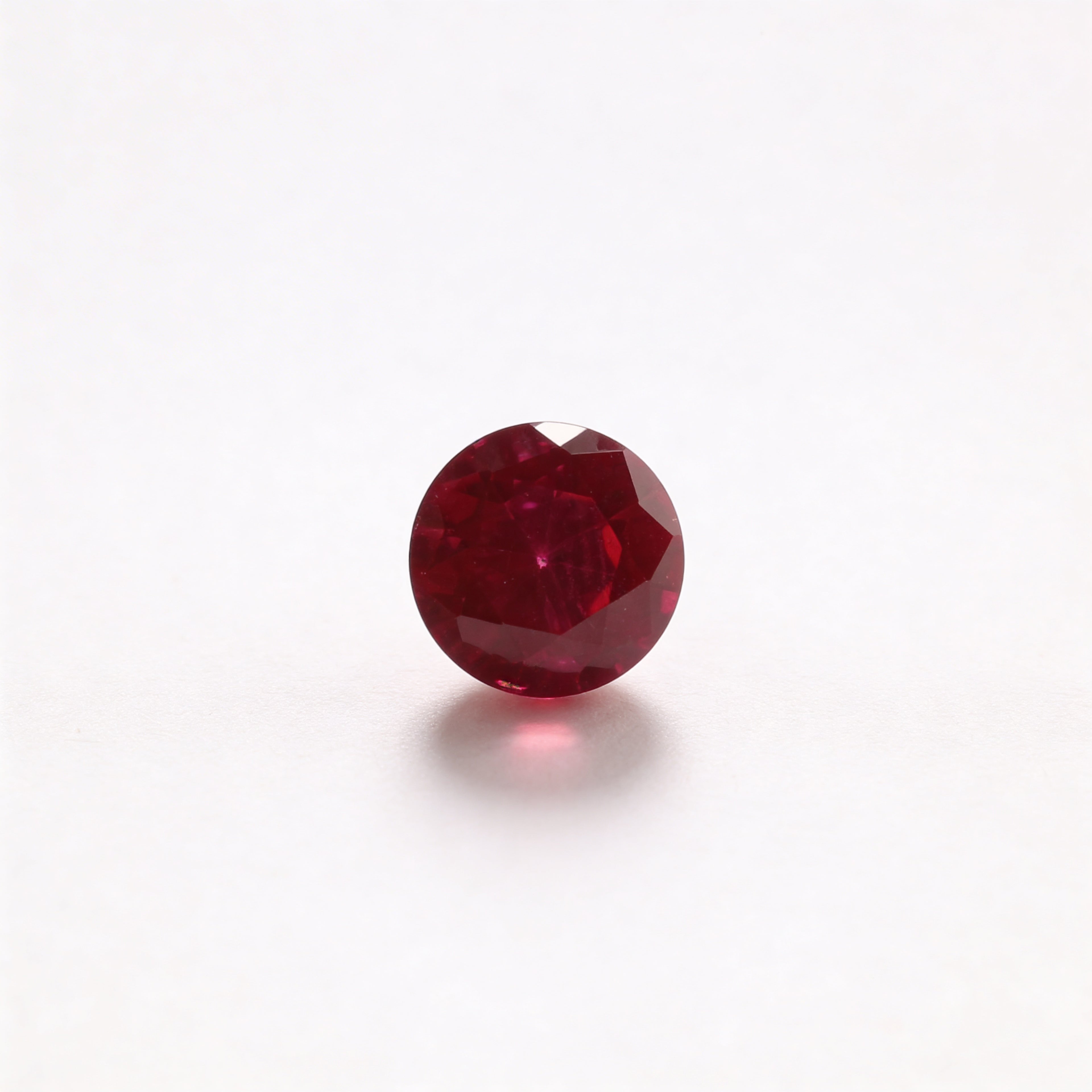 IGI Certified Laboratory Grown Ruby | 1.65 Carat Round Brilliant Cut | Purplish Red Ruby-Saleh Sallom