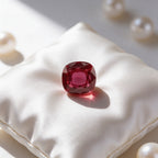 IGI Certified Laboratory Grown Ruby | 4.68 Carats Cushion Cut | Purplish Red Ruby-Saleh Sallom