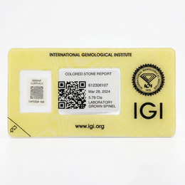 IGI Certified Laboratory Grown Blue Spinel | 5.79 Carat Square Cushion Mixed Cut | Luxury Gemstone-Saleh Sallom