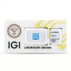 IGI Certified Laboratory Grown Blue Spinel | 2.85 Carats Princess Cut | Premium Blue Gemstone-Saleh Sallom