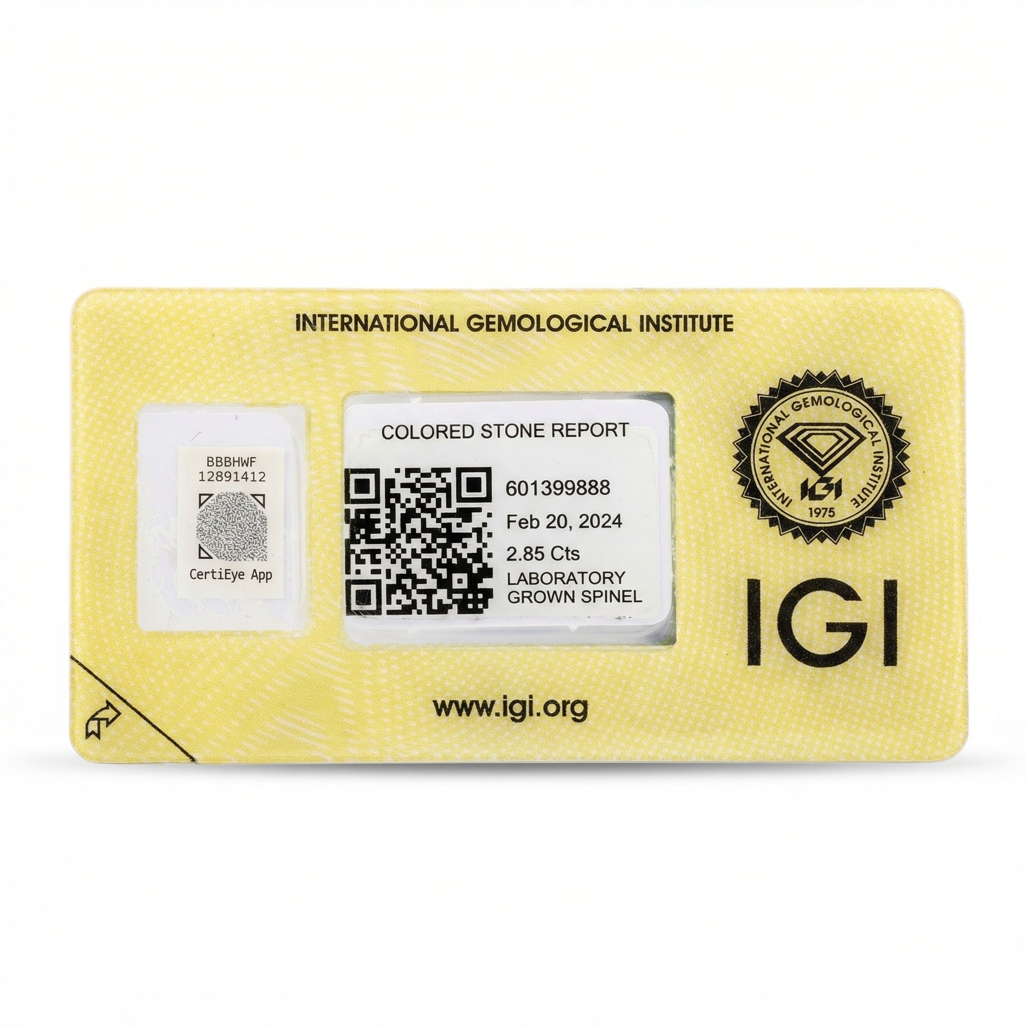 IGI Certified Laboratory Grown Blue Spinel | 2.85 Carats Princess Cut | Premium Blue Gemstone-Saleh Sallom