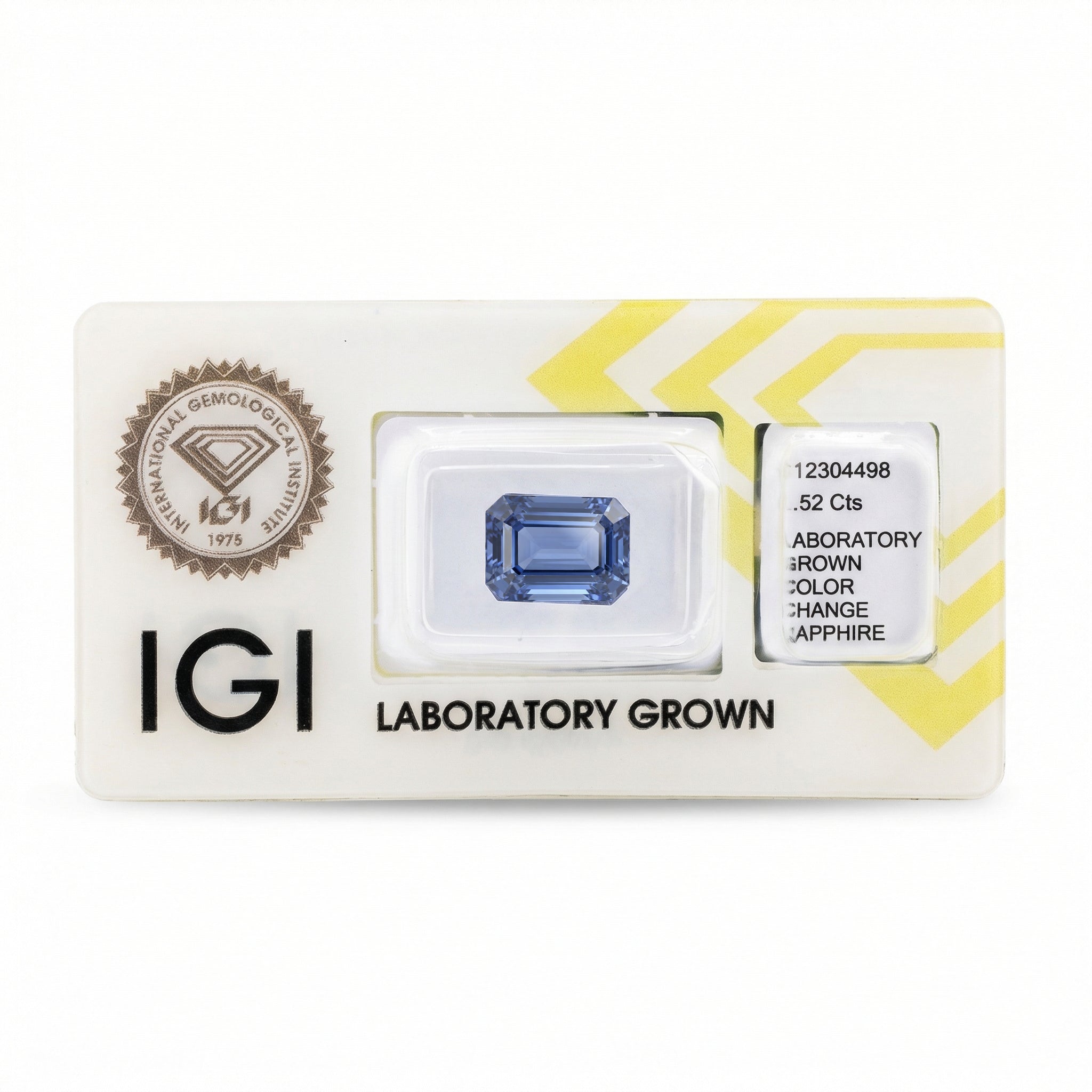 IGI Certified Laboratory Grown Color Change Sapphire | 6.52 Carat Emerald Cut | Blue to Purplish Pink Luxury Gemstone Secondary image
