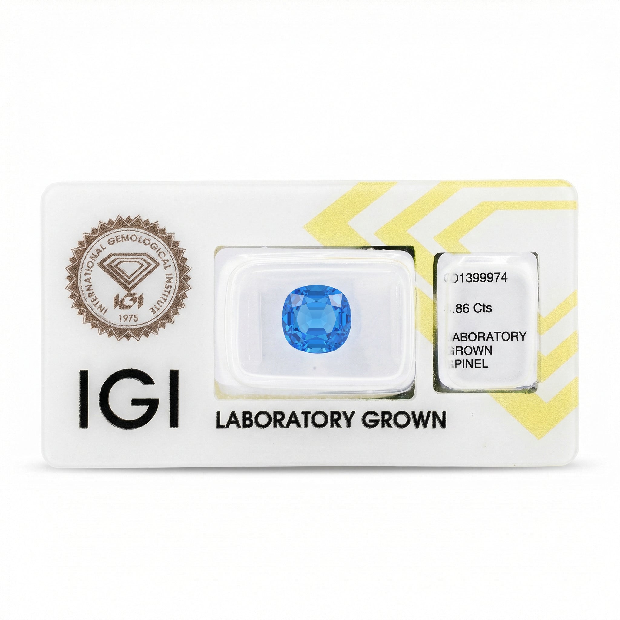 IGI Certified Laboratory Grown Blue Spinel | 3.86 Carat Square Cushion Mixed Cut | Luxury Gemstone Secondary image