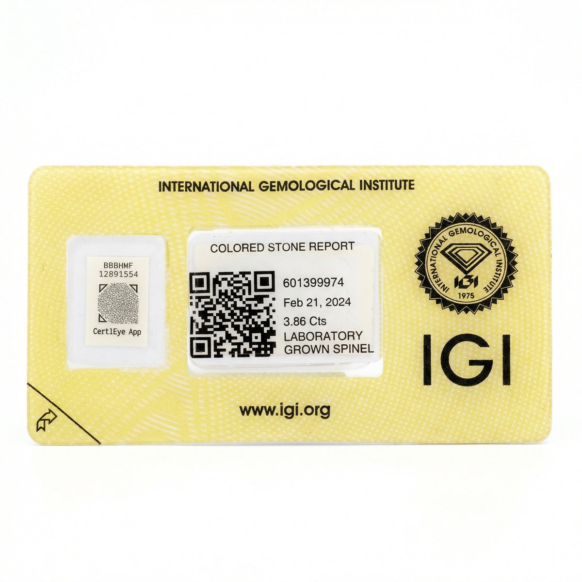 IGI Certified Laboratory Grown Blue Spinel | 3.86 Carat Square Cushion Mixed Cut | Luxury Gemstone-Saleh Sallom