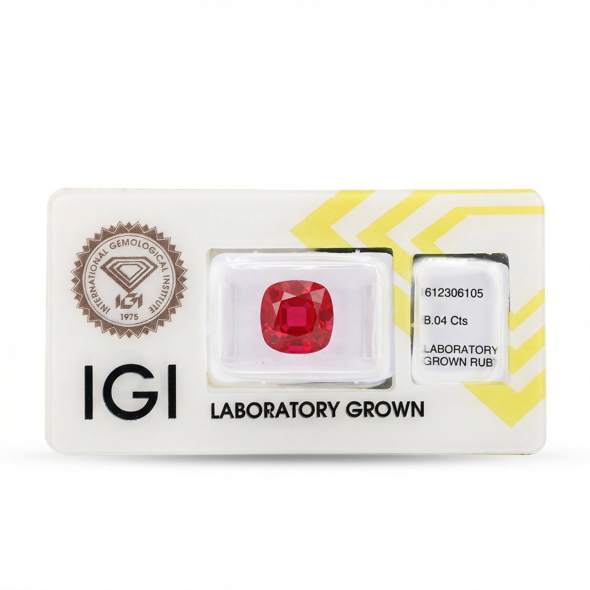 IGI Certified Laboratory Grown Purplish Red Ruby | 8.04 Carat Square Cushion Mixed Cut | Luxury Statement Gemstone Secondary image