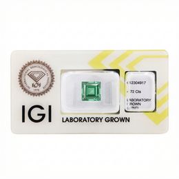 IGI Certified Laboratory Grown Green Spinel | 4.72 Carat Square Step Cut | Luxury Gemstone-Saleh Sallom