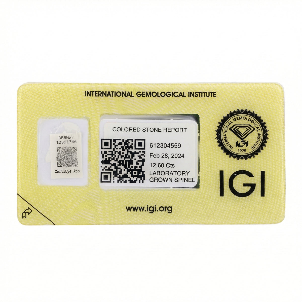 IGI Certified Laboratory Grown Green Spinel | 12.60 Carat Oval Mixed Cut | Luxury Statement Gemstone-Saleh Sallom
