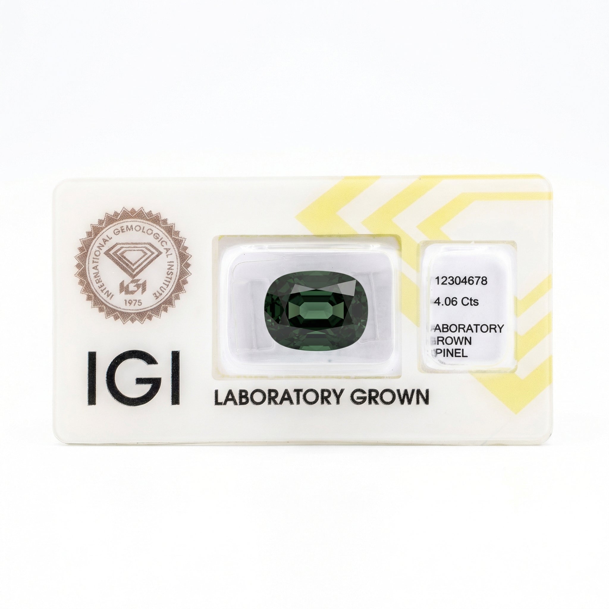 IGI Certified Laboratory Grown Green Spinel | 14.06 Carat Cushion Mixed Cut | Premium Statement Gemstone Secondary image