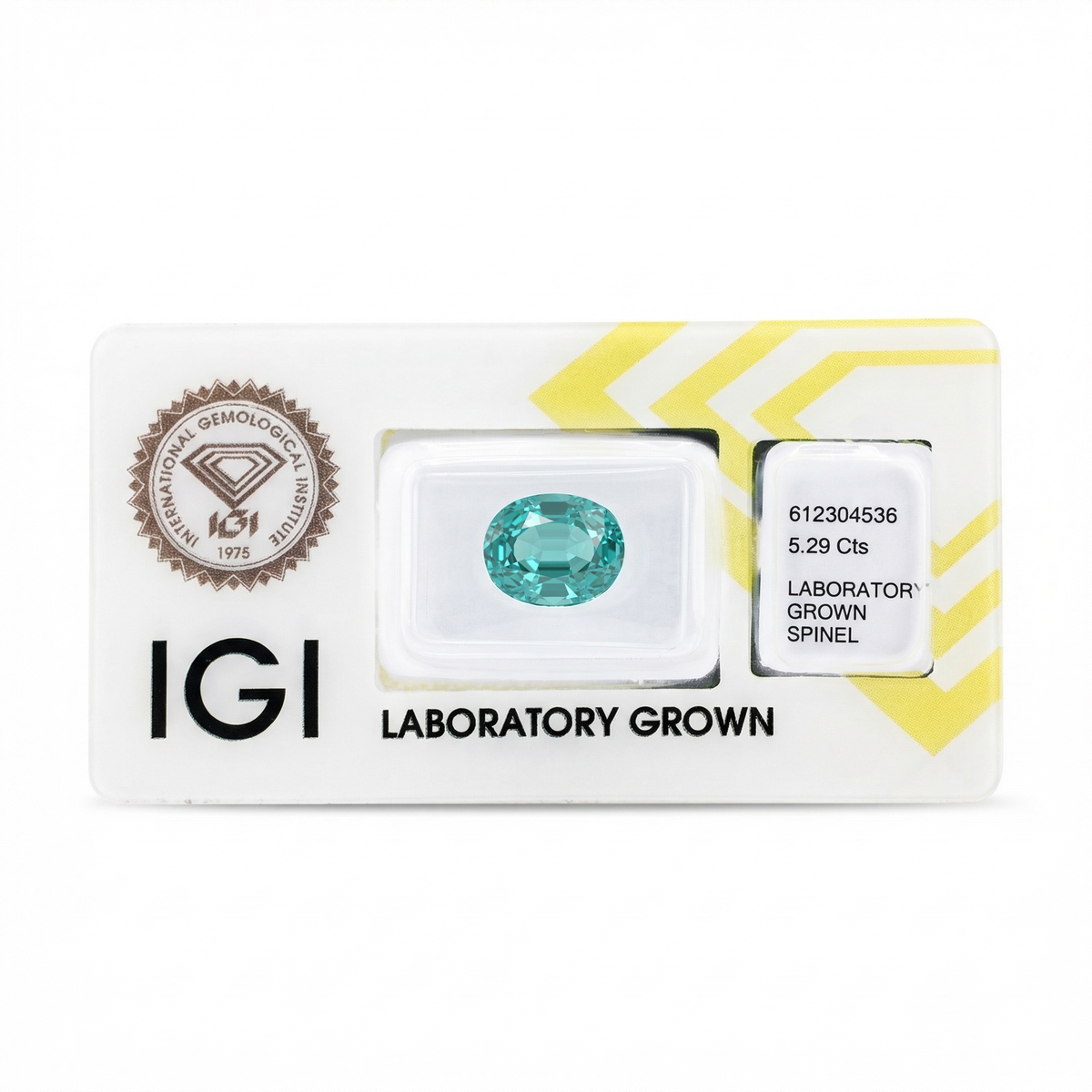 IGI Certified Laboratory Grown Green Spinel | 5.29 Carat Oval Mixed Cut | Elegant Fine Gemstone-Saleh Sallom