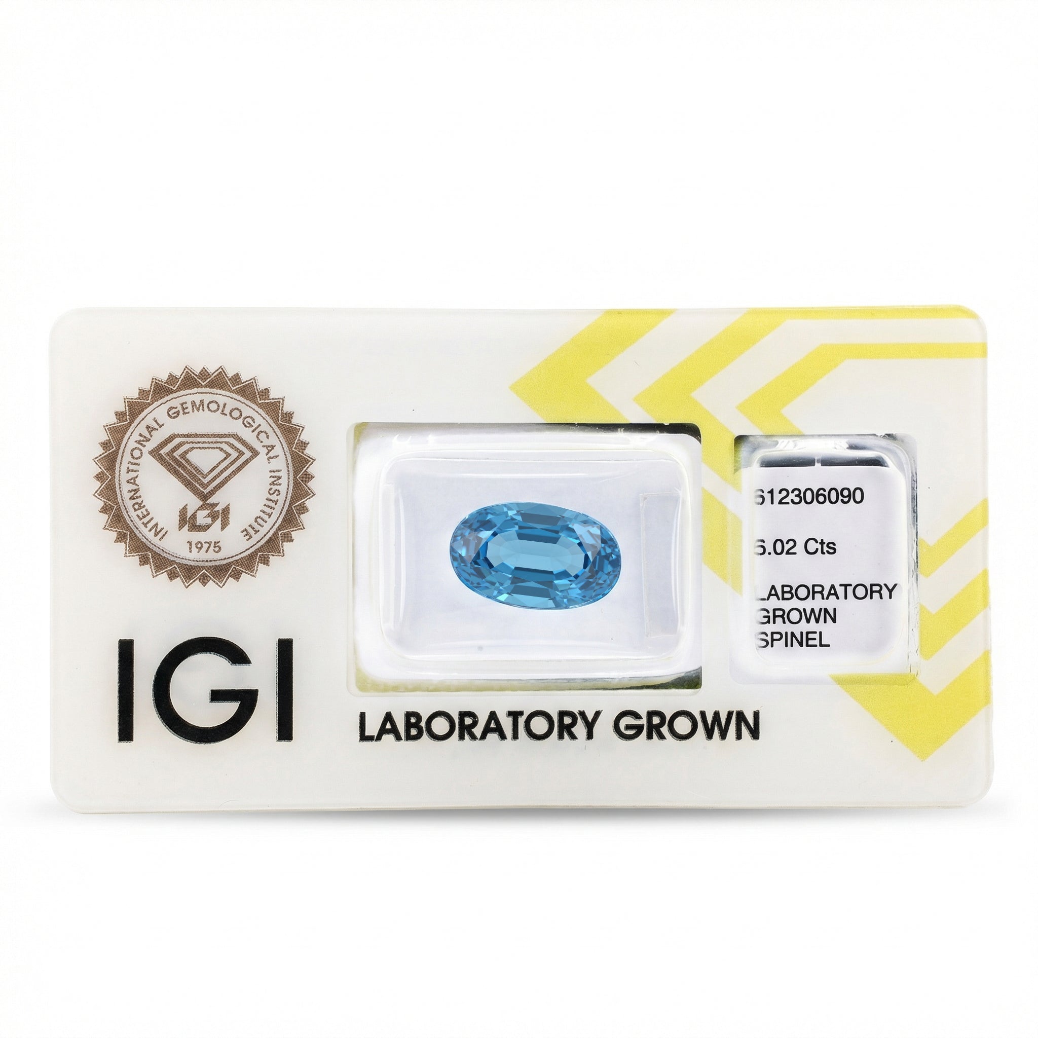 IGI Certified Laboratory Grown Blue Spinel | 6.02 Carat Oval Mixed Cut | Elegant Statement Gemstone Secondary image