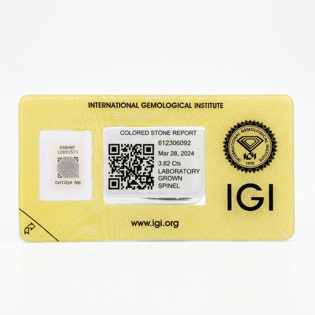 IGI Certified Laboratory Grown Blue Spinel | 3.62 Carat Square Cushion Mixed Cut | Luxury Gemstone-Saleh Sallom