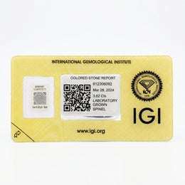 IGI Certified Laboratory Grown Blue Spinel | 3.62 Carat Square Cushion Mixed Cut | Luxury Gemstone-Saleh Sallom