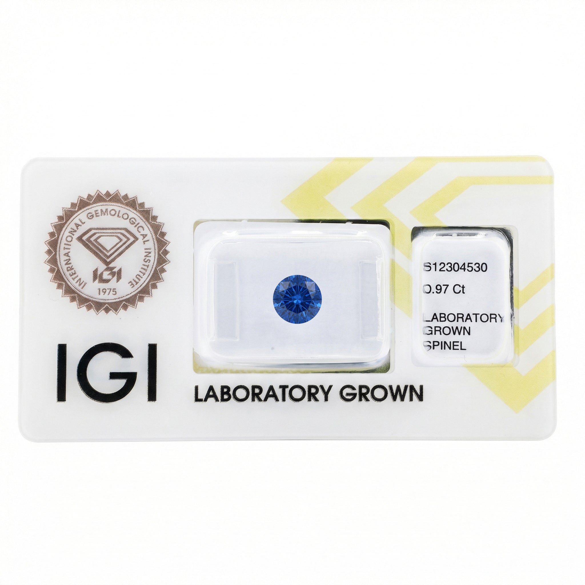 IGI Certified Laboratory Grown Blue Spinel | 0.97 Carat Round Modified Brilliant Cut | Luxury Gemstone Secondary image